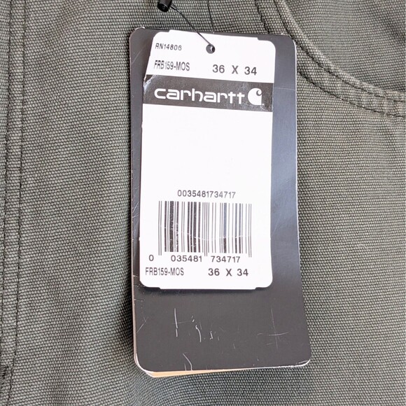 NWT Carhartt Original Fit Fire Resistant Cat2 Canvas Work Pants Gray - Picture 2 of 11